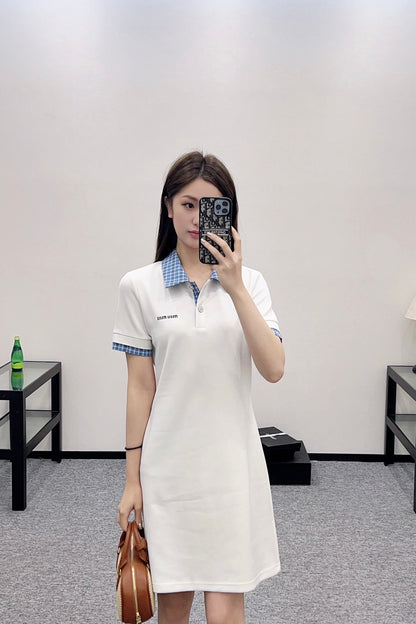 Mi*mi*♥2025 new products Plaid dress