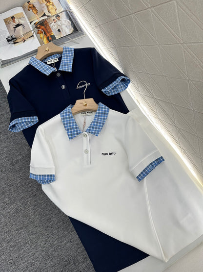 Mi*mi*♥2025 new products Plaid dress