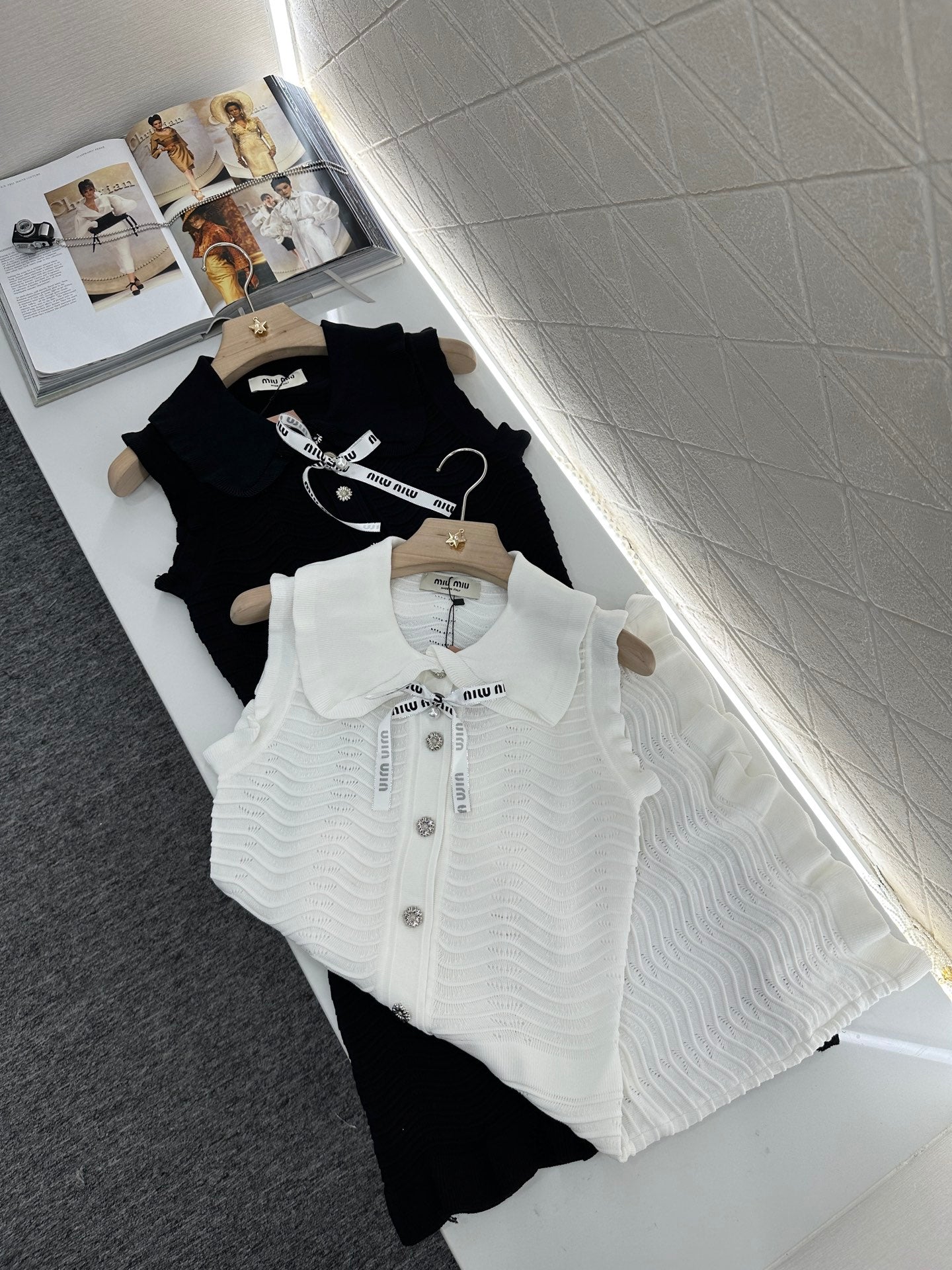 Mi*mi*♥2025 new product Knitted vest dress
