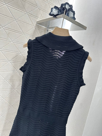 Mi*mi*♥2025 new product Knitted vest dress