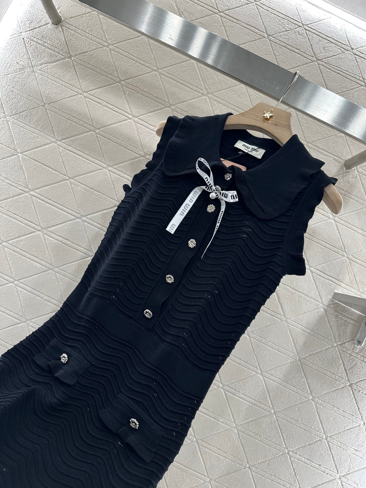 Mi*mi*♥2025 new product Knitted vest dress