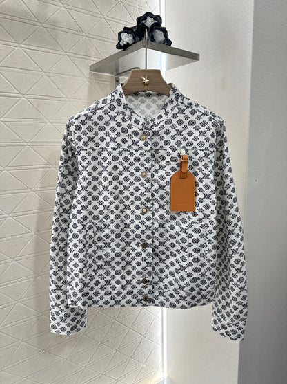Louis *♥2025 new product Denim jacket and shorts set