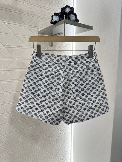 Louis *♥2025 new product Denim jacket and shorts set
