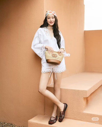 Gu*♥2025 new products Shirt and shorts set