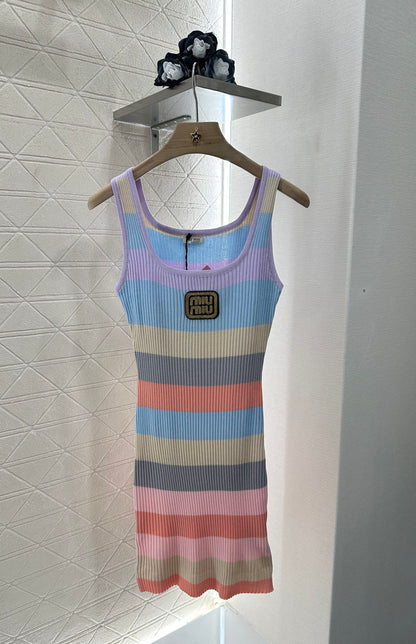 Mi*mi*♥2025 new product Knitted vest dress