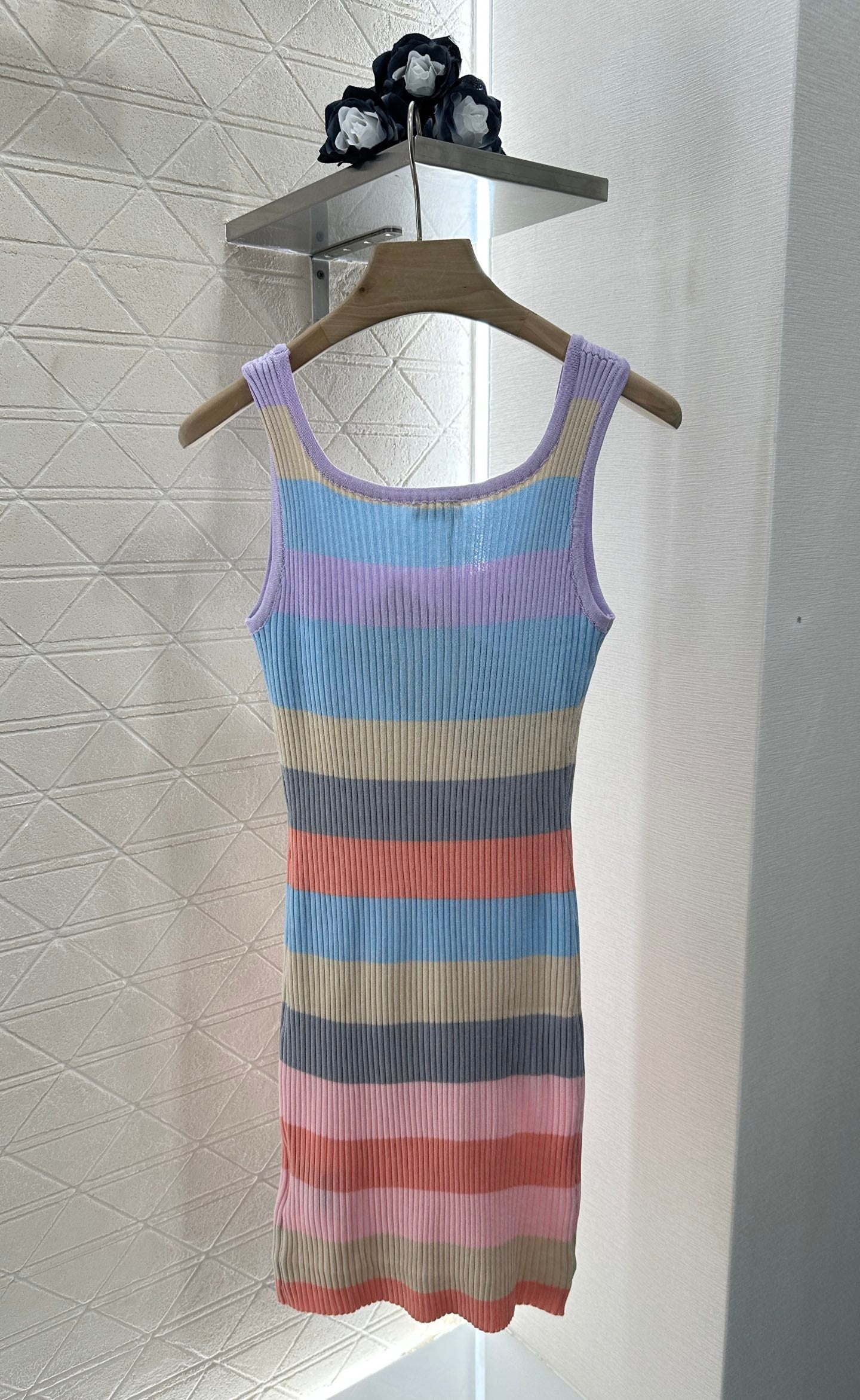 Mi*mi*♥2025 new product Knitted vest dress