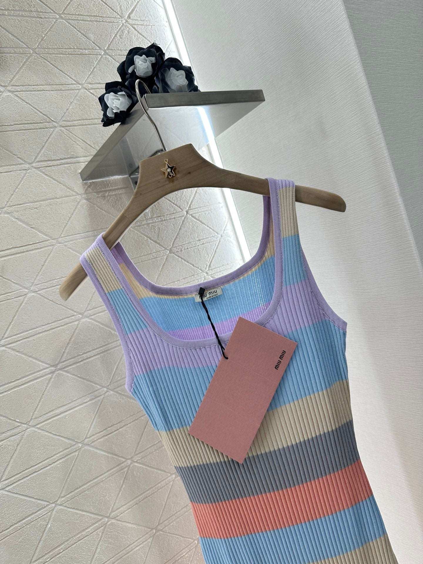 Mi*mi*♥2025 new product Knitted vest dress