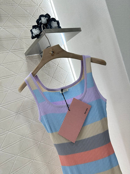 Mi*mi*♥2025 new product Knitted vest dress
