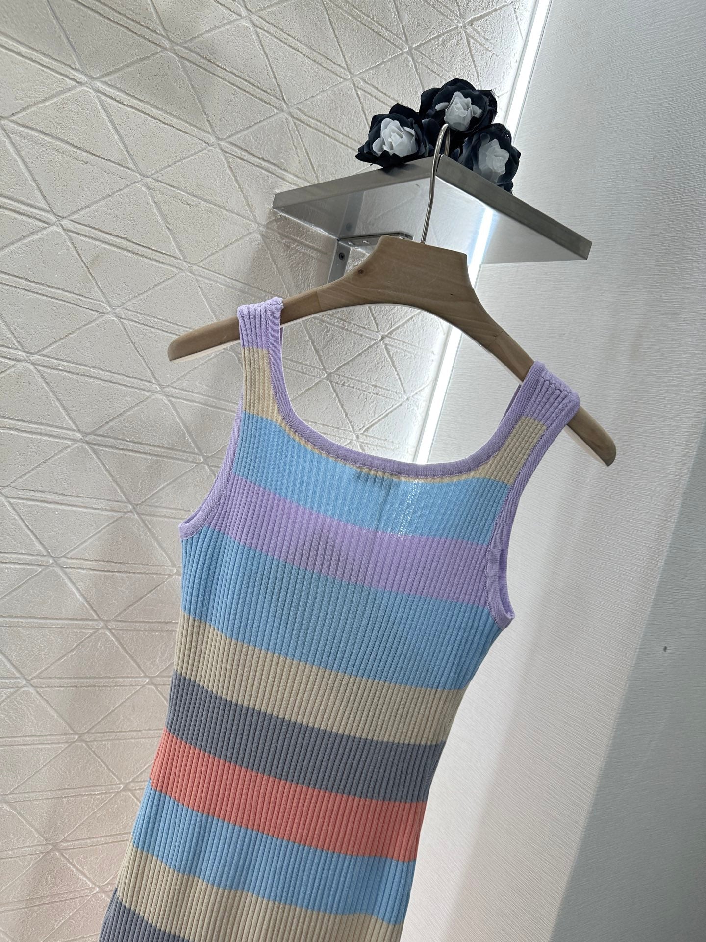 Mi*mi*♥2025 new product Knitted vest dress
