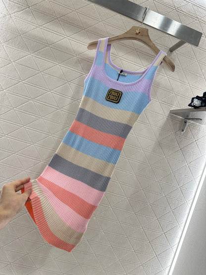 Mi*mi*♥2025 new product Knitted vest dress