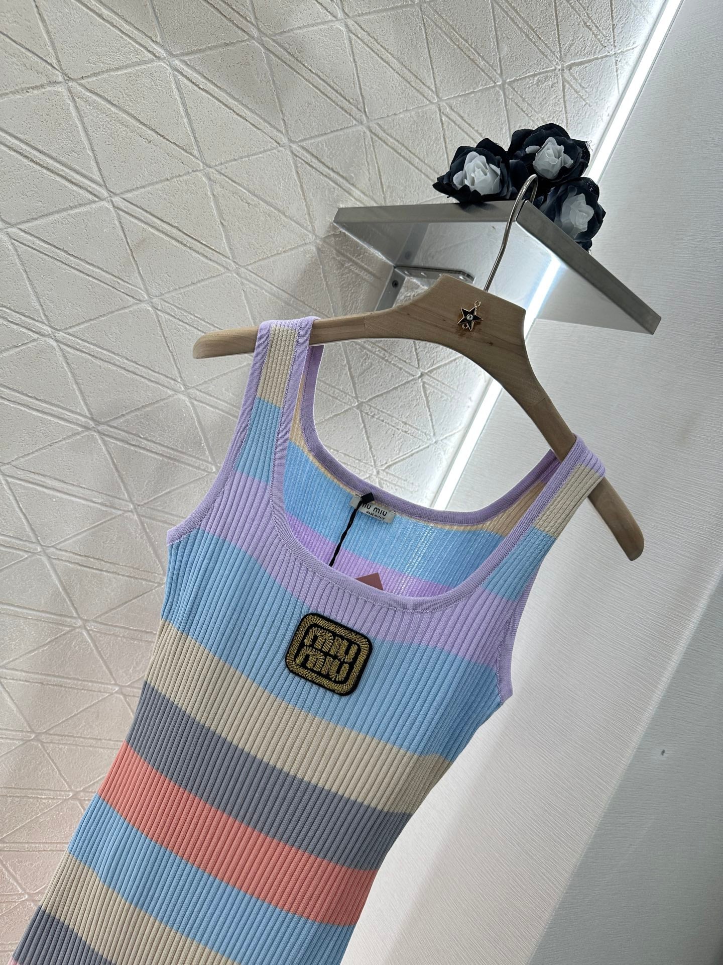 Mi*mi*♥2025 new product Knitted vest dress