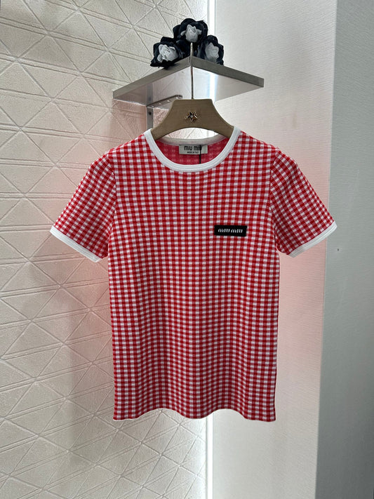 Mi*mi*♥2025 new products Knitted short sleeves