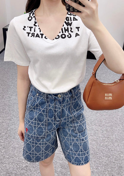 M*♥2025 new product Printed short sleeves