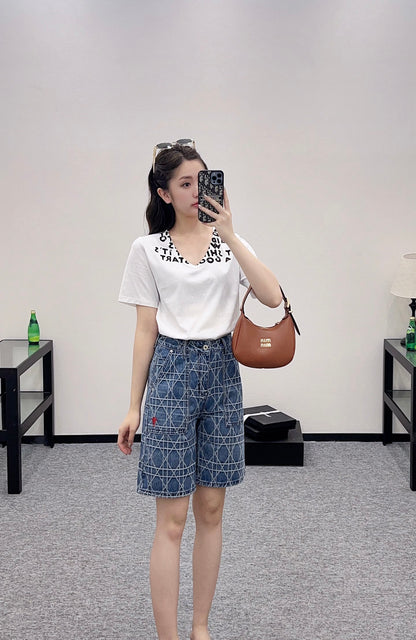 M*♥2025 new product Printed short sleeves