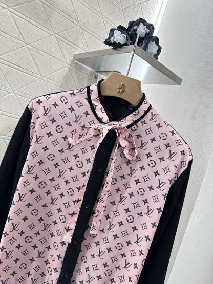 Louis *♥2025 new product Ribbon shirt