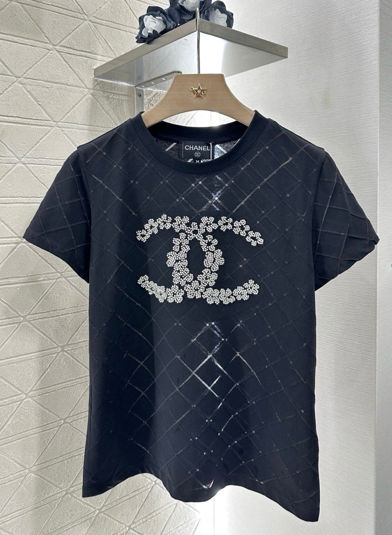C*♥2025 new product Beaded short sleeves