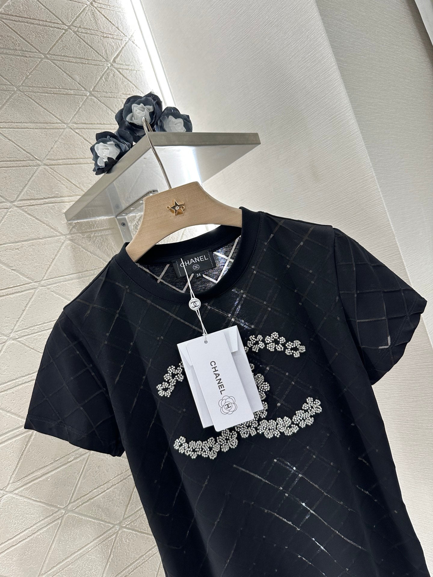 C*♥2025 new product Beaded short sleeves