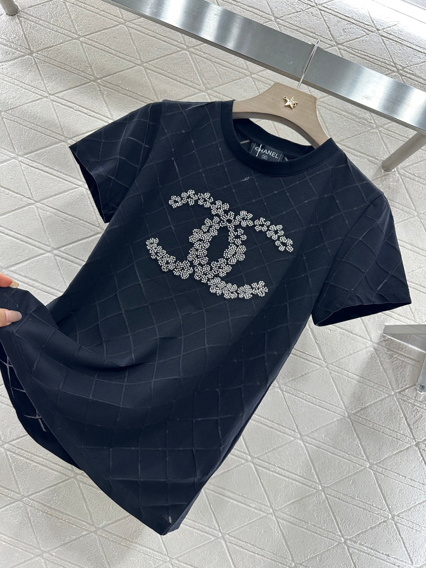 C*♥2025 new product Beaded short sleeves