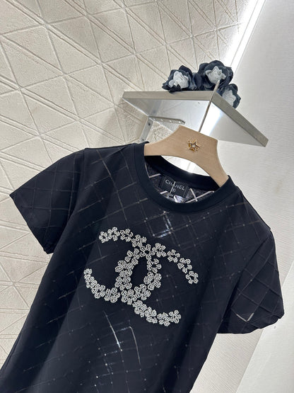 C*♥2025 new product Beaded short sleeves