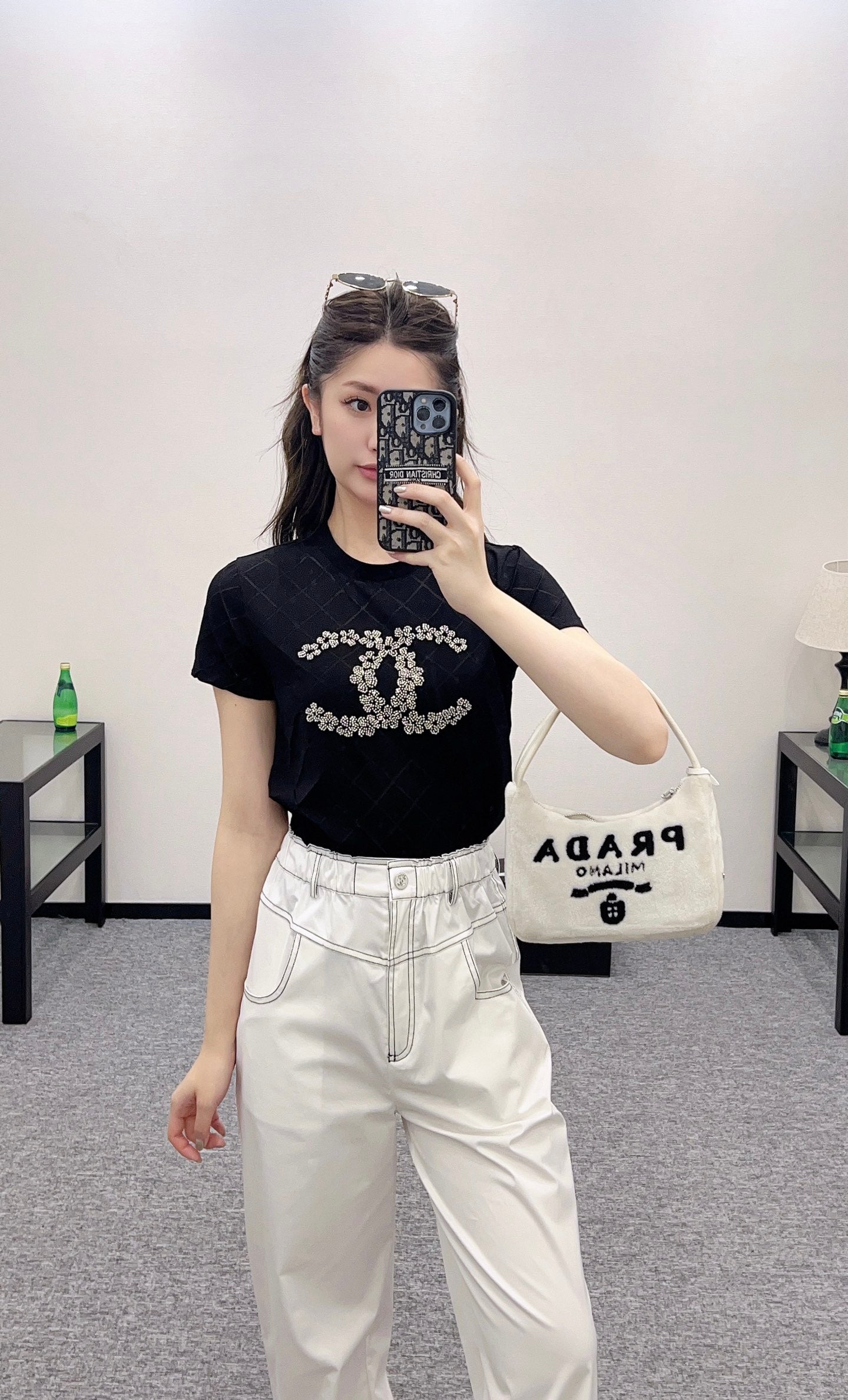 C*♥2025 new product Beaded short sleeves