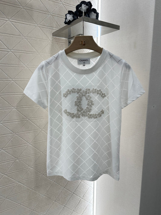 C*♥2025 new product Beaded short sleeves