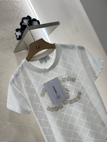 C*♥2025 new product Beaded short sleeves