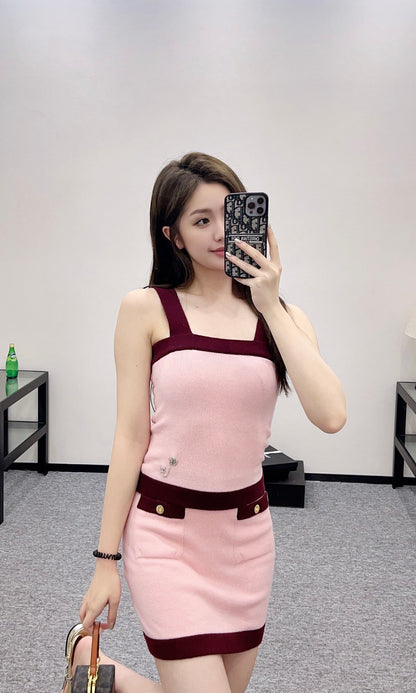 C*♥New product Suspender skirt set