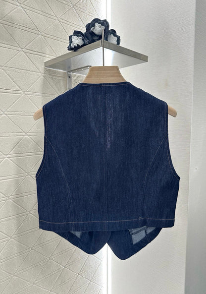 Mi*mi*♥New product Denim vest set