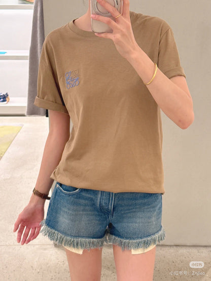 L*♥New Arrival Embroidered Short Sleeves