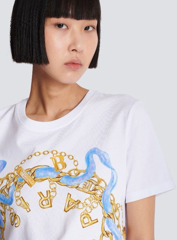 B*♥New arrival Chain short sleeves