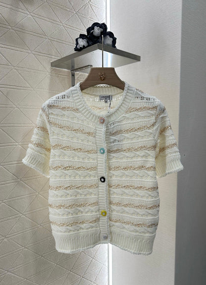 C*♥New Arrival Knitted short-sleeved cardigan