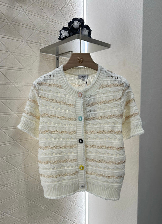 C*♥New Arrival Knitted short-sleeved cardigan