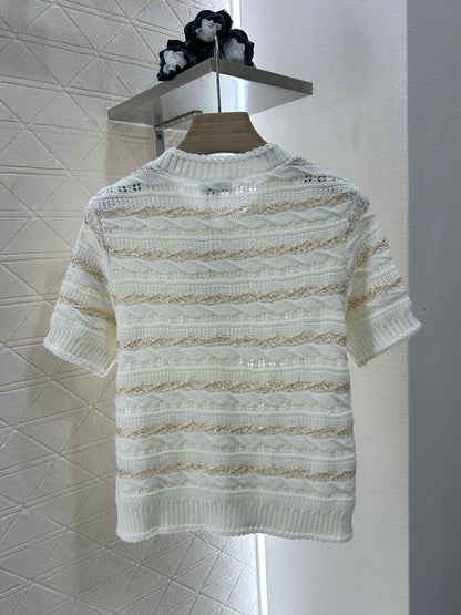 C*♥New Arrival Knitted short-sleeved cardigan