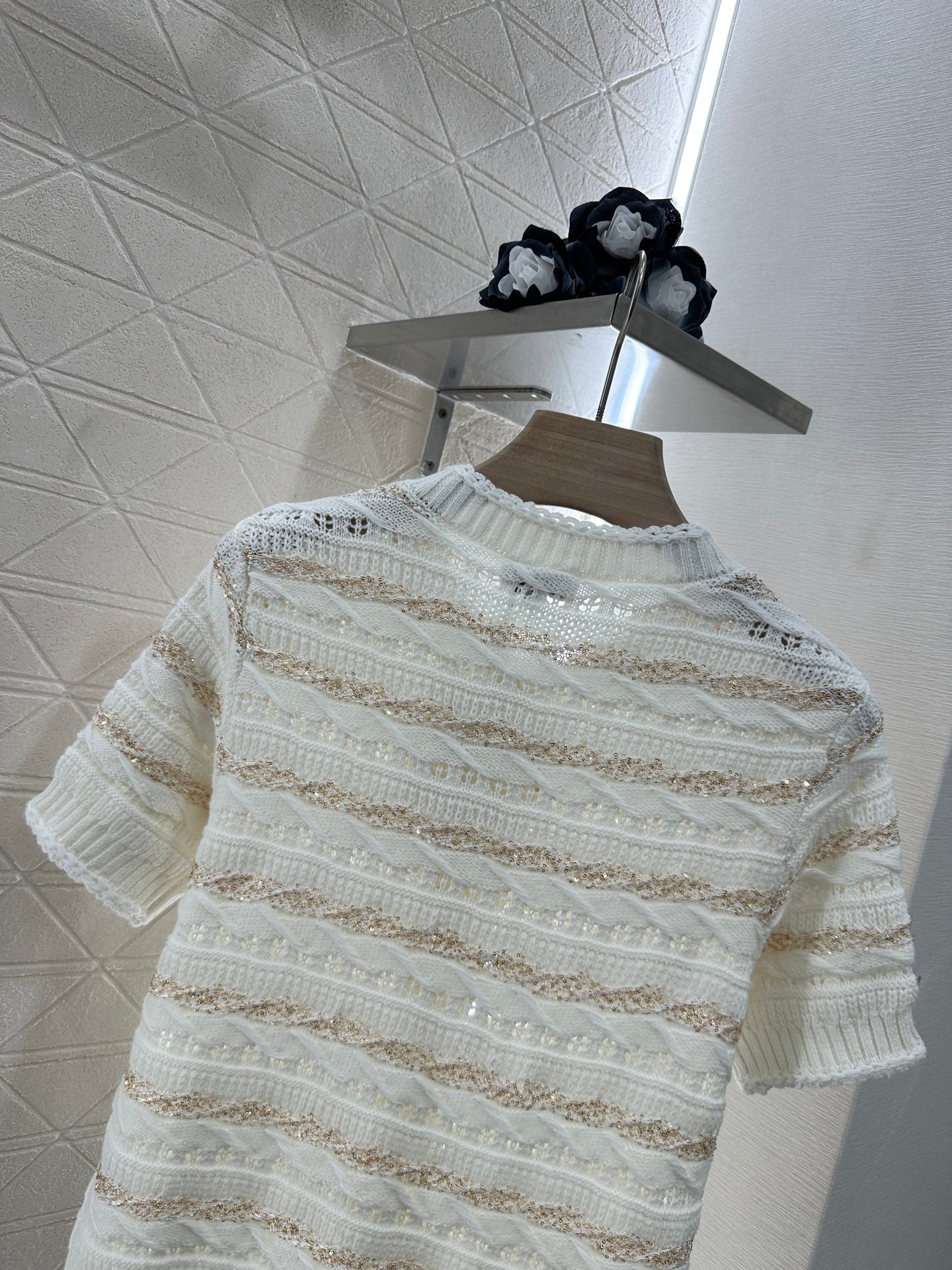 C*♥New Arrival Knitted short-sleeved cardigan