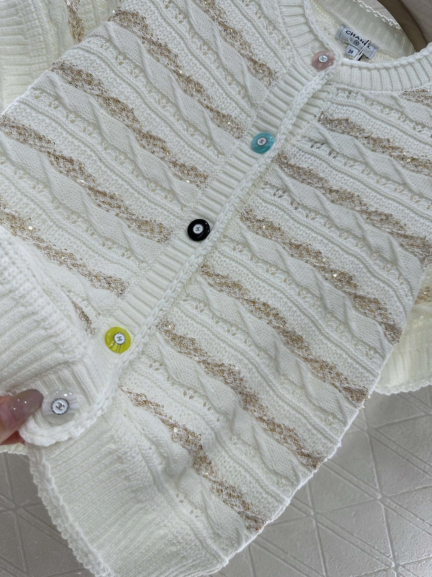 C*♥New Arrival Knitted short-sleeved cardigan
