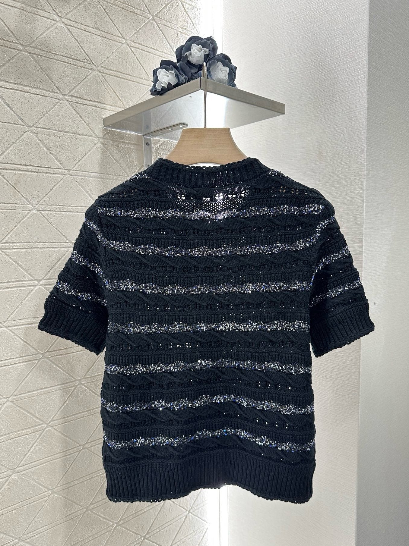 C*♥New Arrival Knitted short-sleeved cardigan