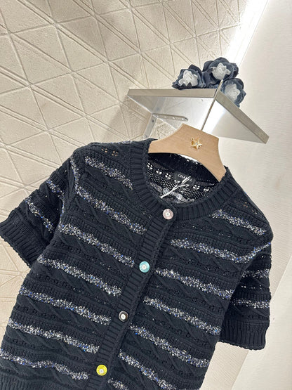 C*♥New Arrival Knitted short-sleeved cardigan