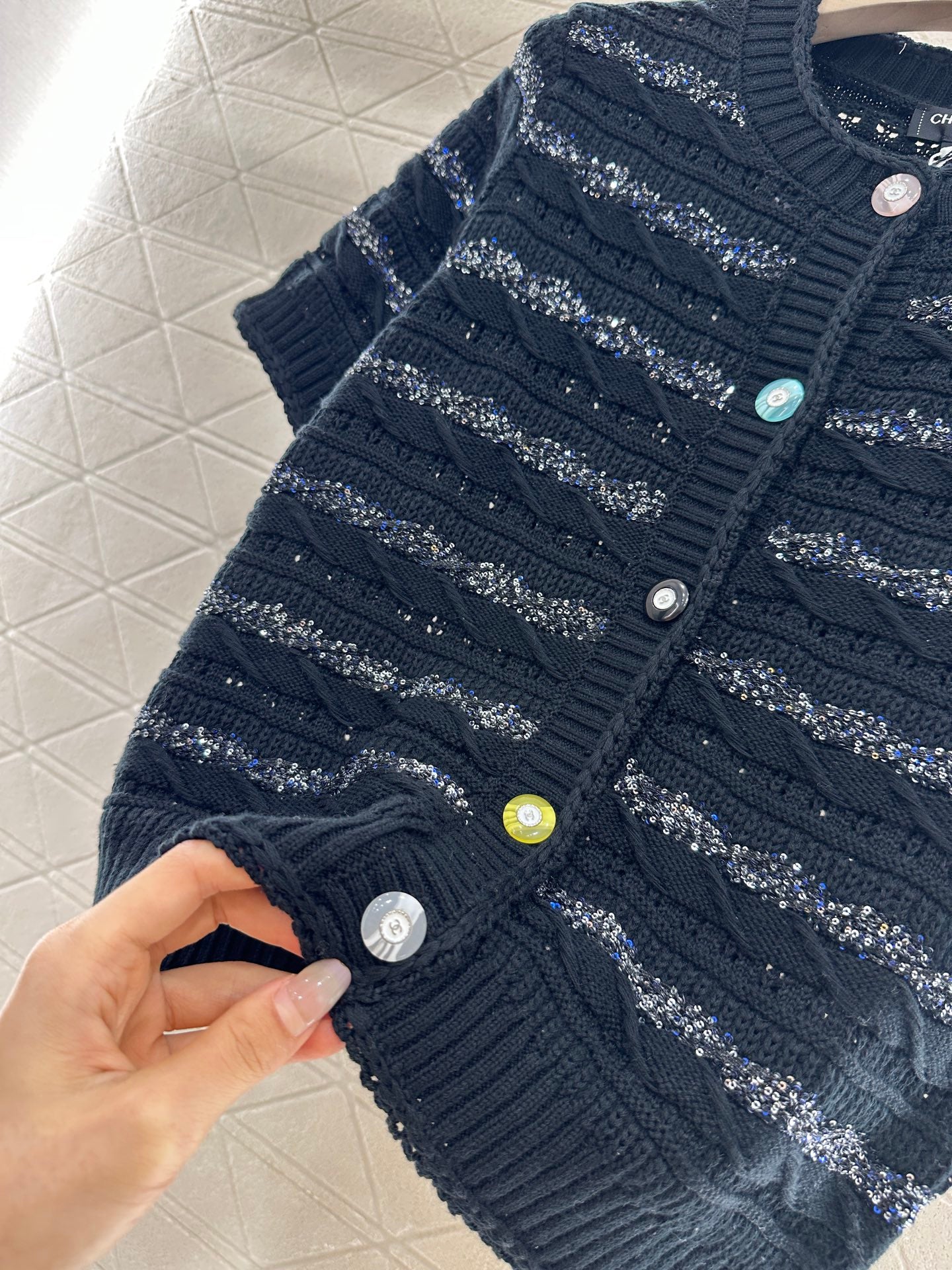 C*♥New Arrival Knitted short-sleeved cardigan