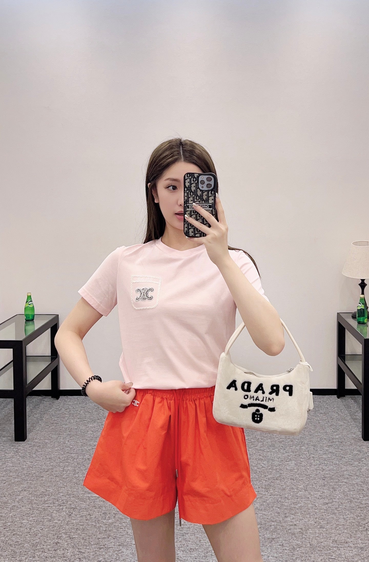 C*♥New arrival Embroidered shorts