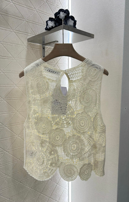D*♥New arrival Hollow knitted vest