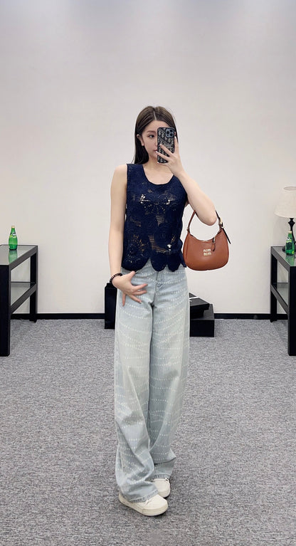 D*♥New arrival Hollow knitted vest