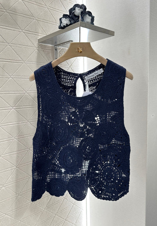 D*♥New arrival Hollow knitted vest