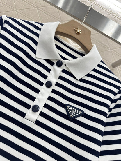 P*♥2025 new products Striped dress