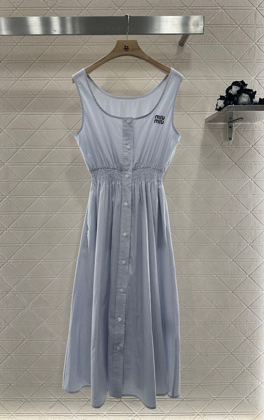 Mi*mi*♥2025 new product Striped vest dress