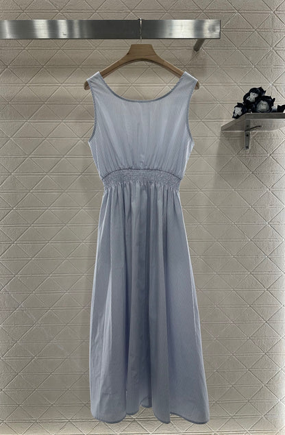 Mi*mi*♥2025 new product Striped vest dress
