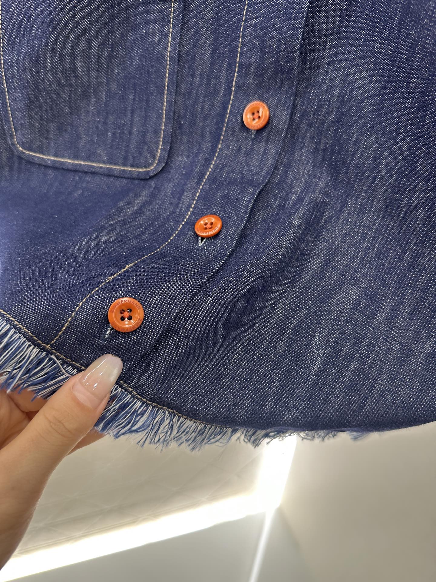 Z*♥2025 new product Denim shirt set