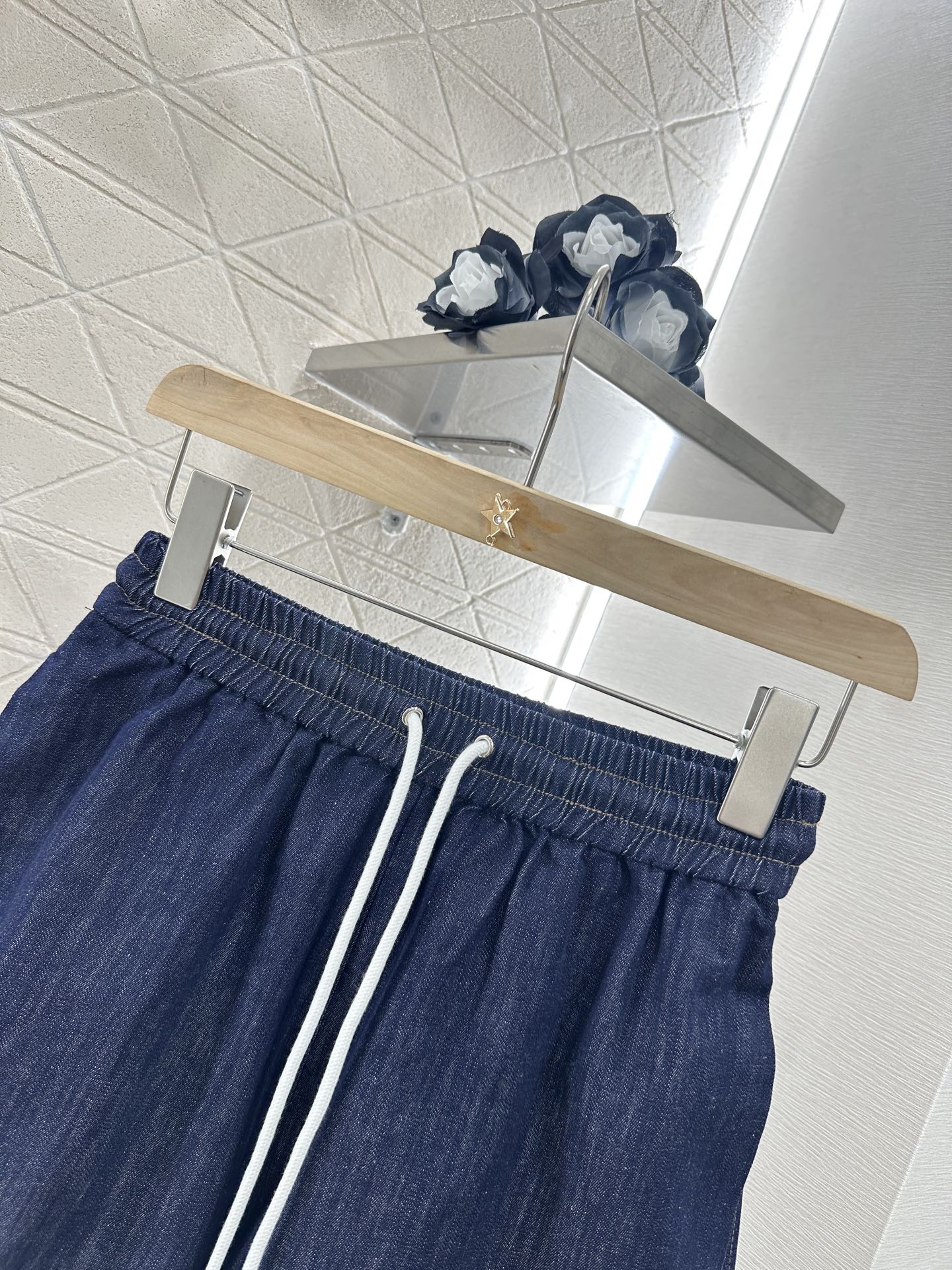 Z*♥2025 new product Denim shirt set