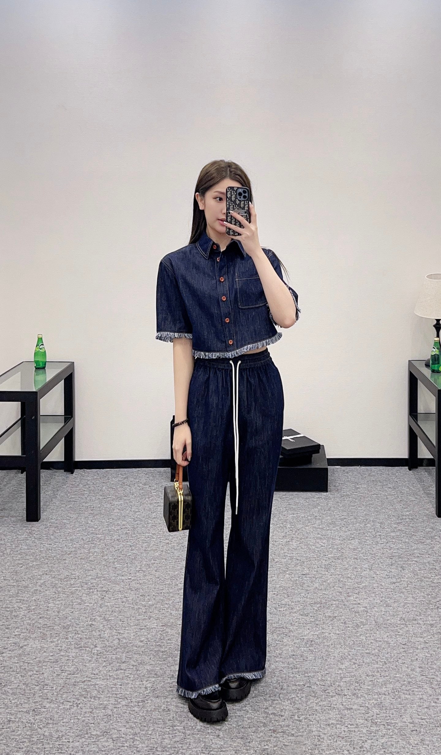 Z*♥New arrival Denim flared trousers