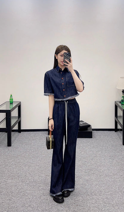 Z*♥New arrival Denim flared trousers