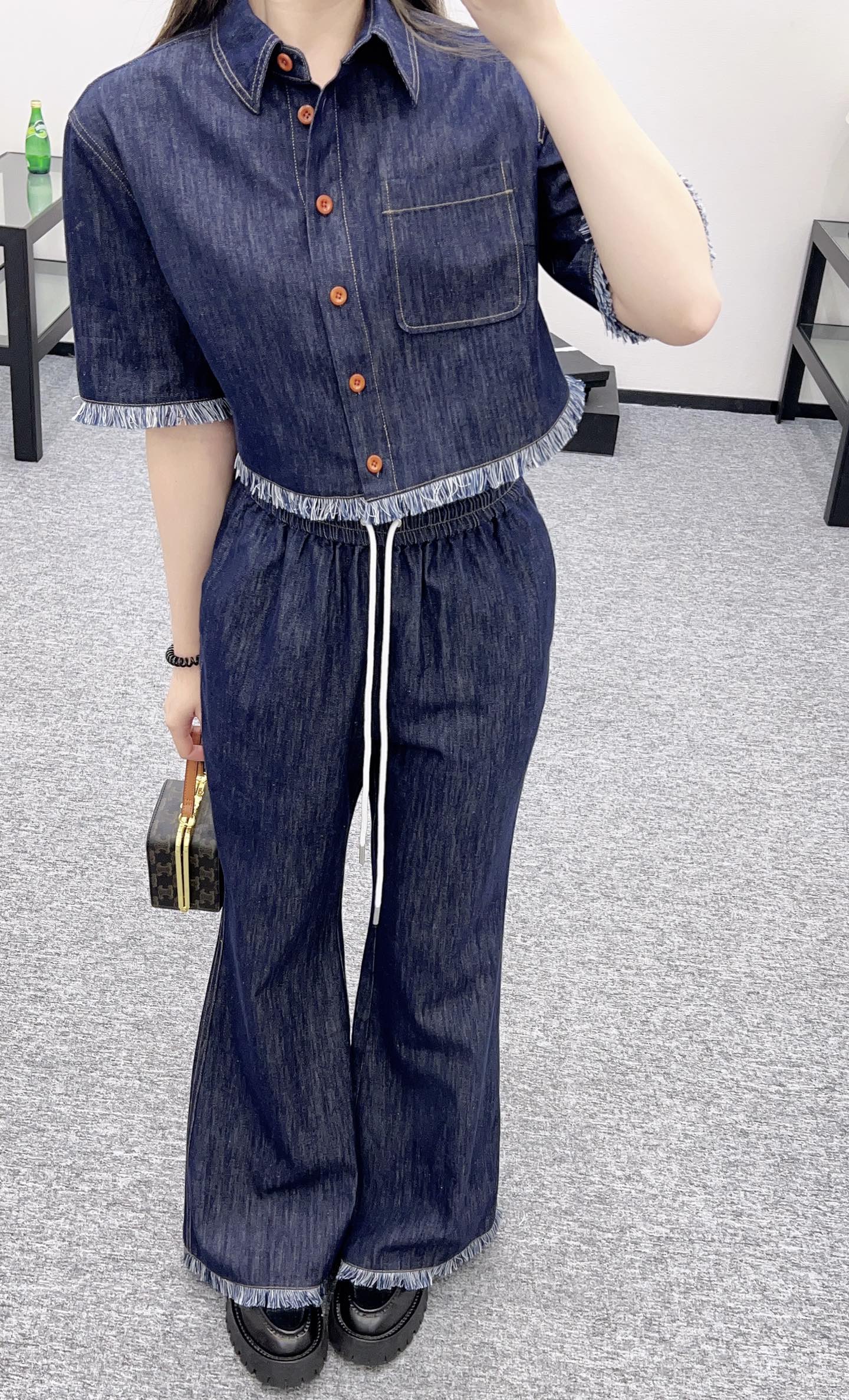 Z*♥New arrival Denim flared trousers